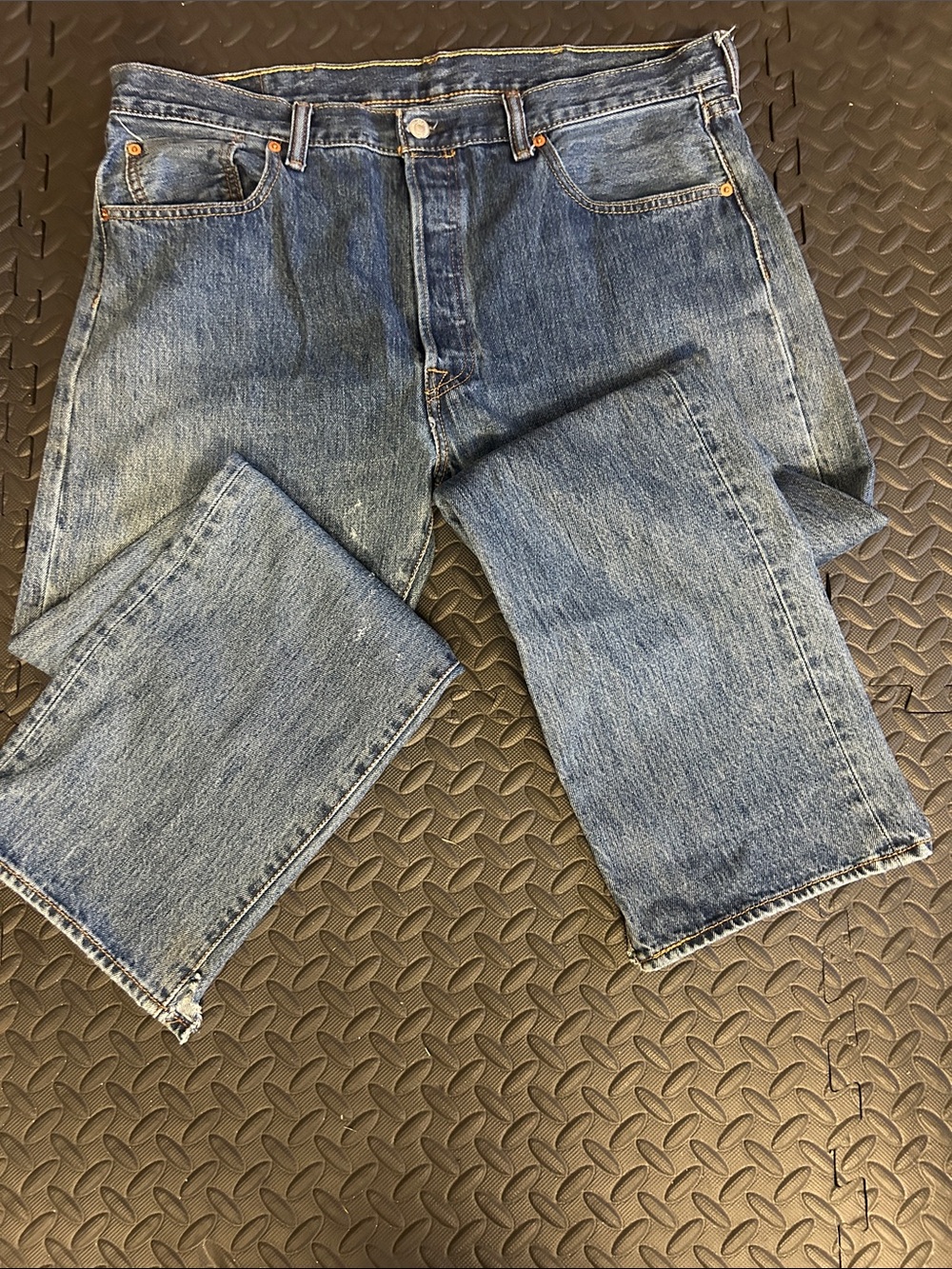 Levi's Men's Straight Jeans - Medium Blue Denim